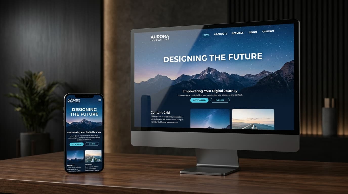 Responsive Web Design Mockup